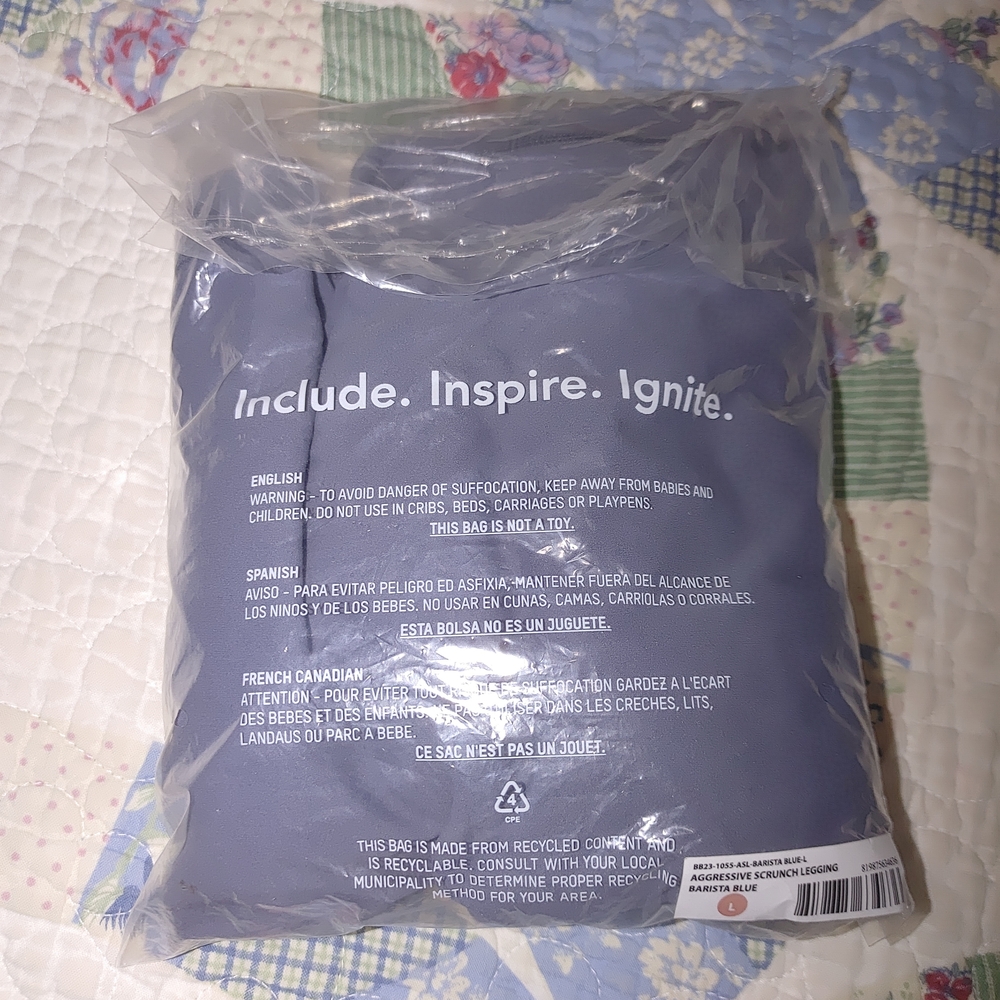 BuffBunny Blue Leggings - Dusty Blue